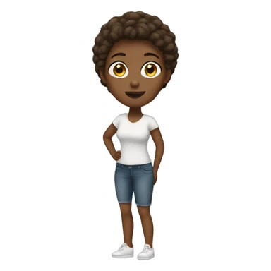 Tall woman with short legs sticker