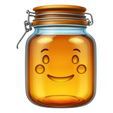 Amber jar sticker