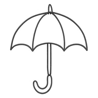 pastel umbrella sticker