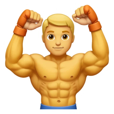 Flexed biceps sticker