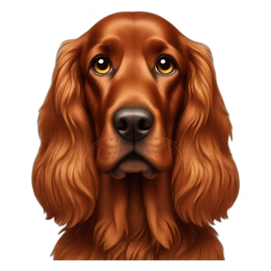 Dog irish setter full-height sticker