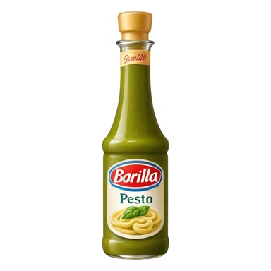 Barilla, Pesto Sauce bottle sticker