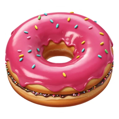 Bánh donut dâu tây sticker