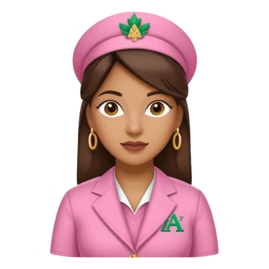 Hispanic woman alpha kappa alpha sorority sticker