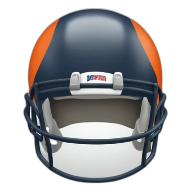 Denver donkey football helmet sticker