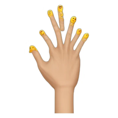 Finger fractal trump sticker