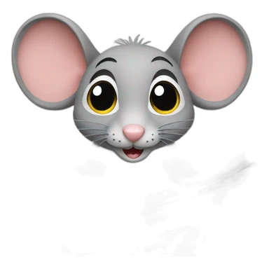 mouse reading a newspaper sticker