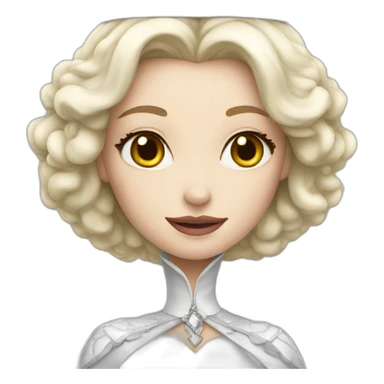 white queen sticker