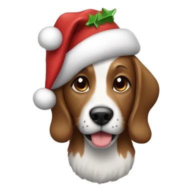 Christmas dog sticker
