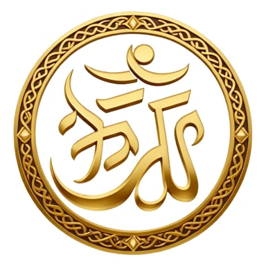 Allah Witten in Arabic sticker