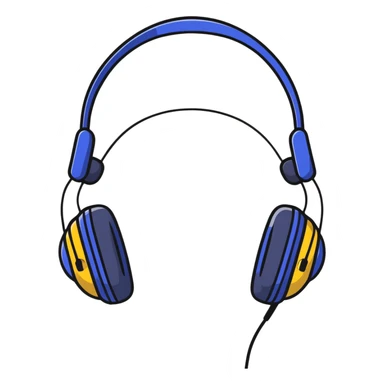 Smooth R&B songlist icon with headphones and soul vibes sticker