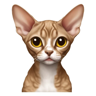 brown devon rex  sticker