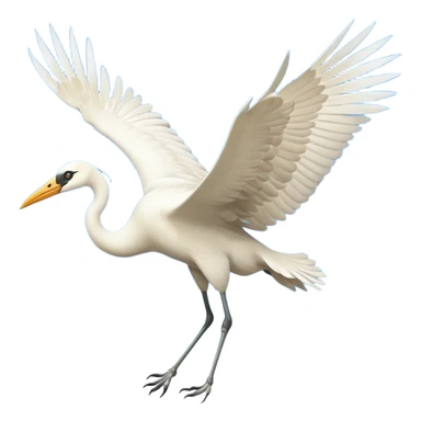  bird crane flies sticker