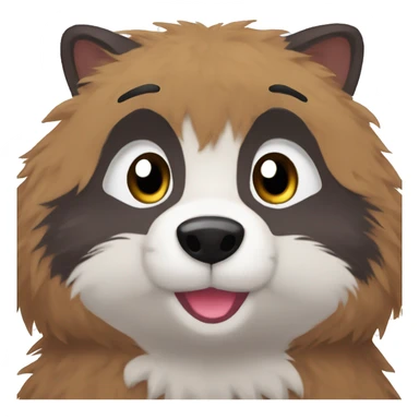 Snuffy Anime Raccoon Vtuber sticker