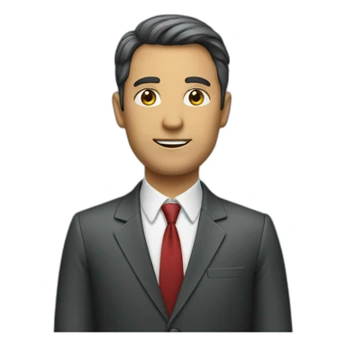 standing businessman sticker