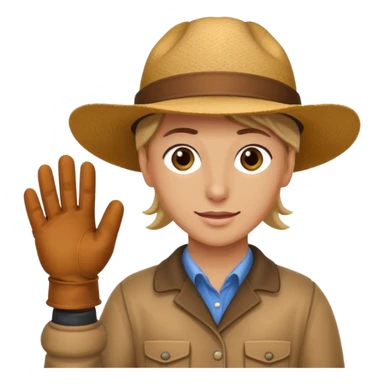 person who works in a horse stable sticker