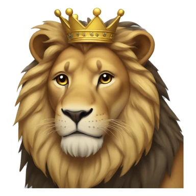 lion with a crown sticker