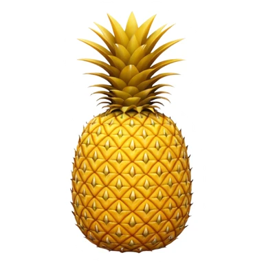 Upside down pineapple with no background sticker