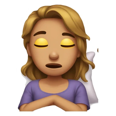 Girl crying in bed sticker