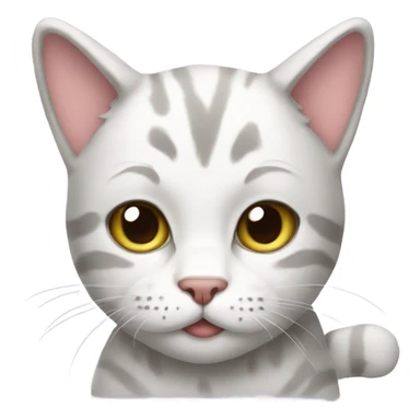 Cat in pj sticker