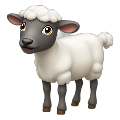 Agneau avec sifflet sticker