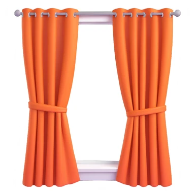 a big window with curtains sticker