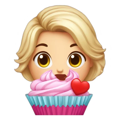cupcake love cute girl sticker