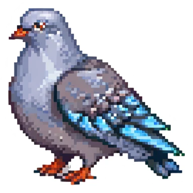 cartoon pigeon sticker