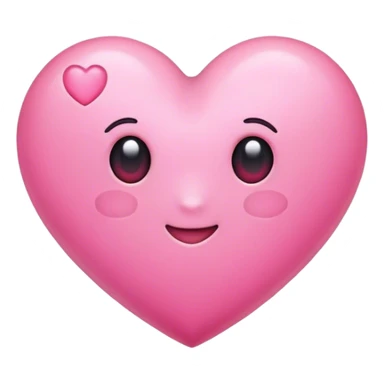 Pastell pink Heart  sticker