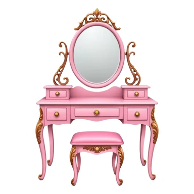 pink DRESSING TABLE sticker