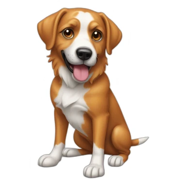 Chien qui boit du fanta sticker