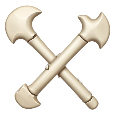 Check mark made of bones sticker