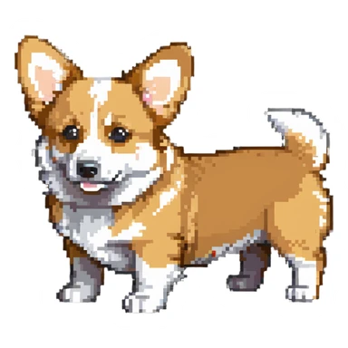 cute corgi puppy sticker