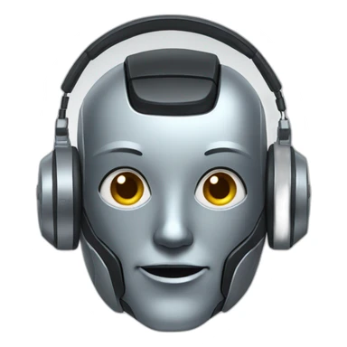 Robot wearing an Earpiece sticker
