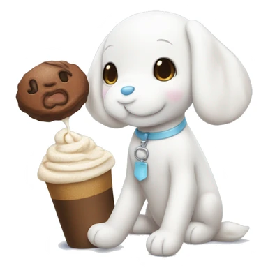 Cinnamoroll and mocha sticker