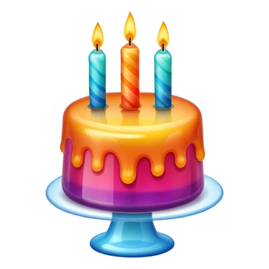  jelly on birthday candle sticker