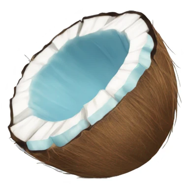 pastel blue coconut sticker