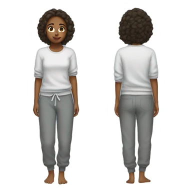 Girl in sweats sticker