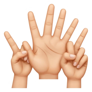3 fingers emote  sticker