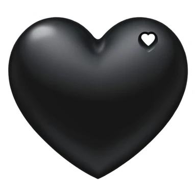 realistic gothic heart with a black teardrop sticker