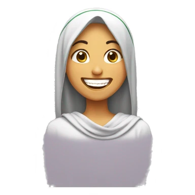 Saudi girl laughing  sticker