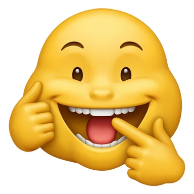 Biting hand emoji sticker