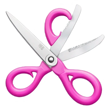 Pink scissors  sticker