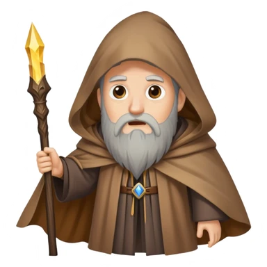 lost wizard looking confused sticker