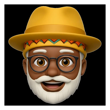 Add a hat to the character in the style of a 3D emoji sticker