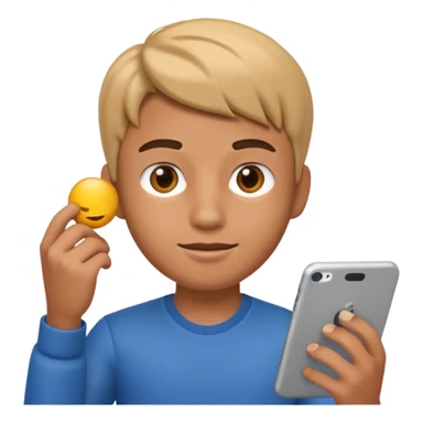 3D imoji of Young man who is graphics design sticker