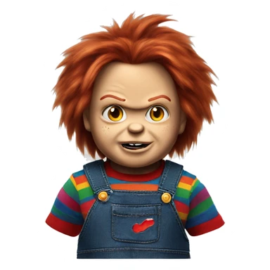 Chucky doll sticker