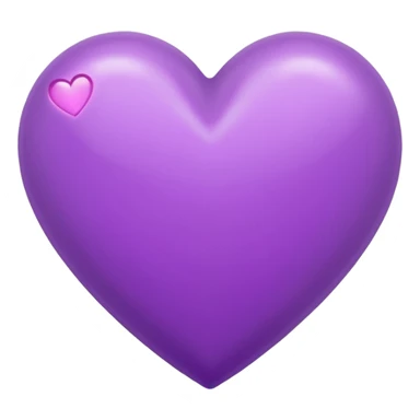 Corazón color morado claro con destellos sticker