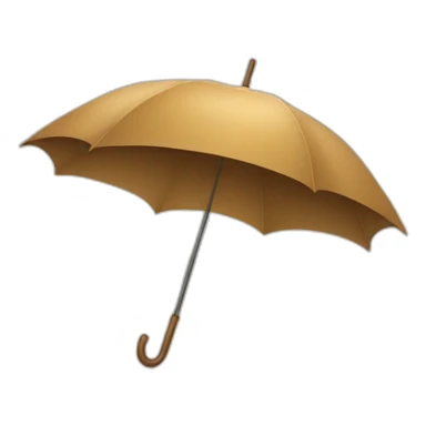Parapluie brun sticker