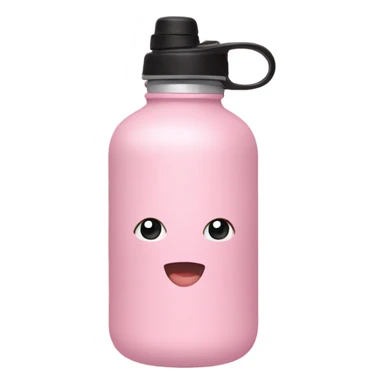 light pink water bottle  sticker